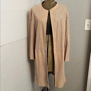 DROMe TAN LEATHER LASER-CUT JACKET-MADE IN ITALY  SIZE X-LARGE